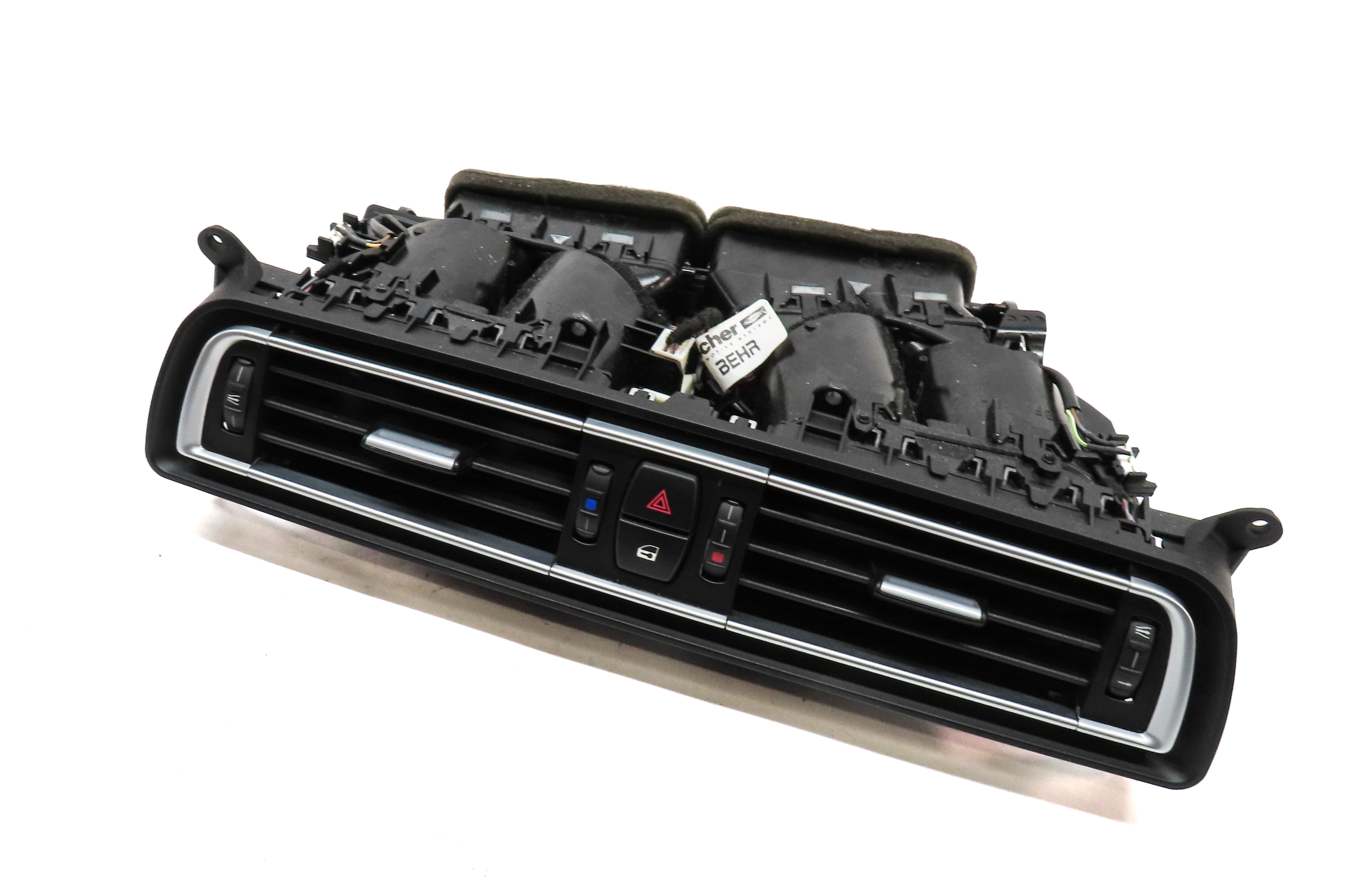 2014 BMW 750Li (F01) FRONT CENTER DASH HEAT AIR AC DUAL VENT (BLACK) — exact item pictured